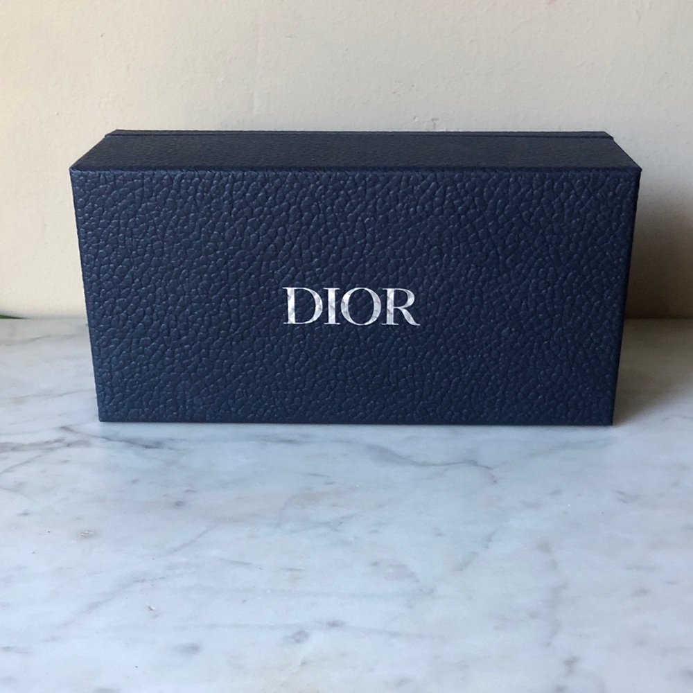 Dior Sunglasses Box in Navy with White Logo